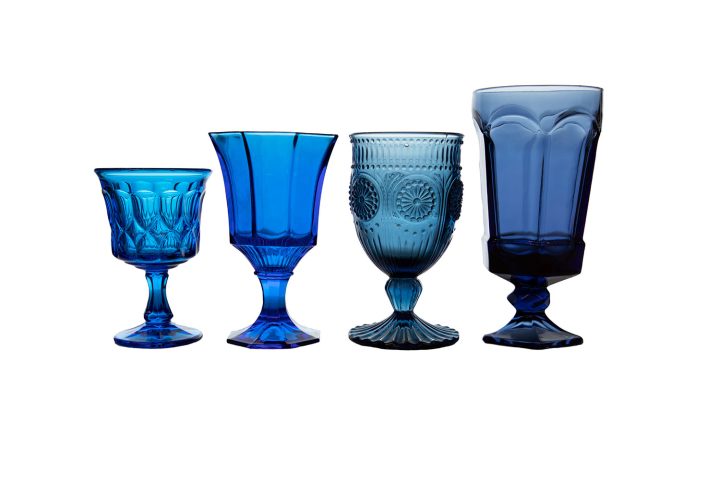 Blue Vintage Glassware