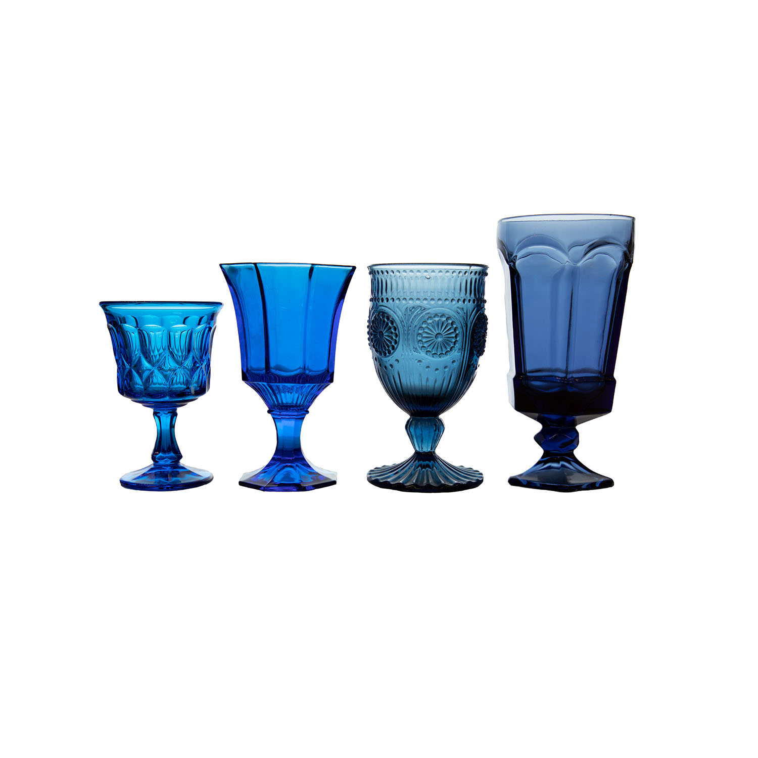 Blue Vintage Glassware