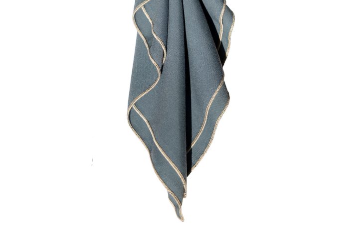 Santorini Slate Blue with Beige Trim