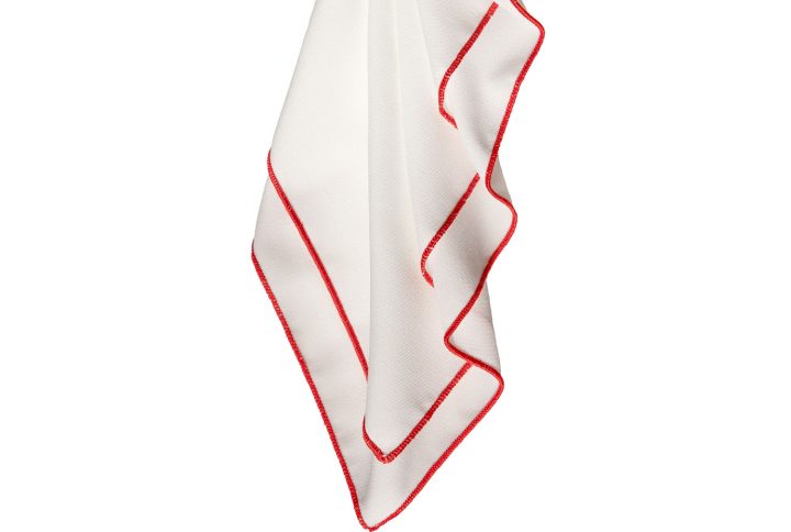 Santorini White with Red Trim